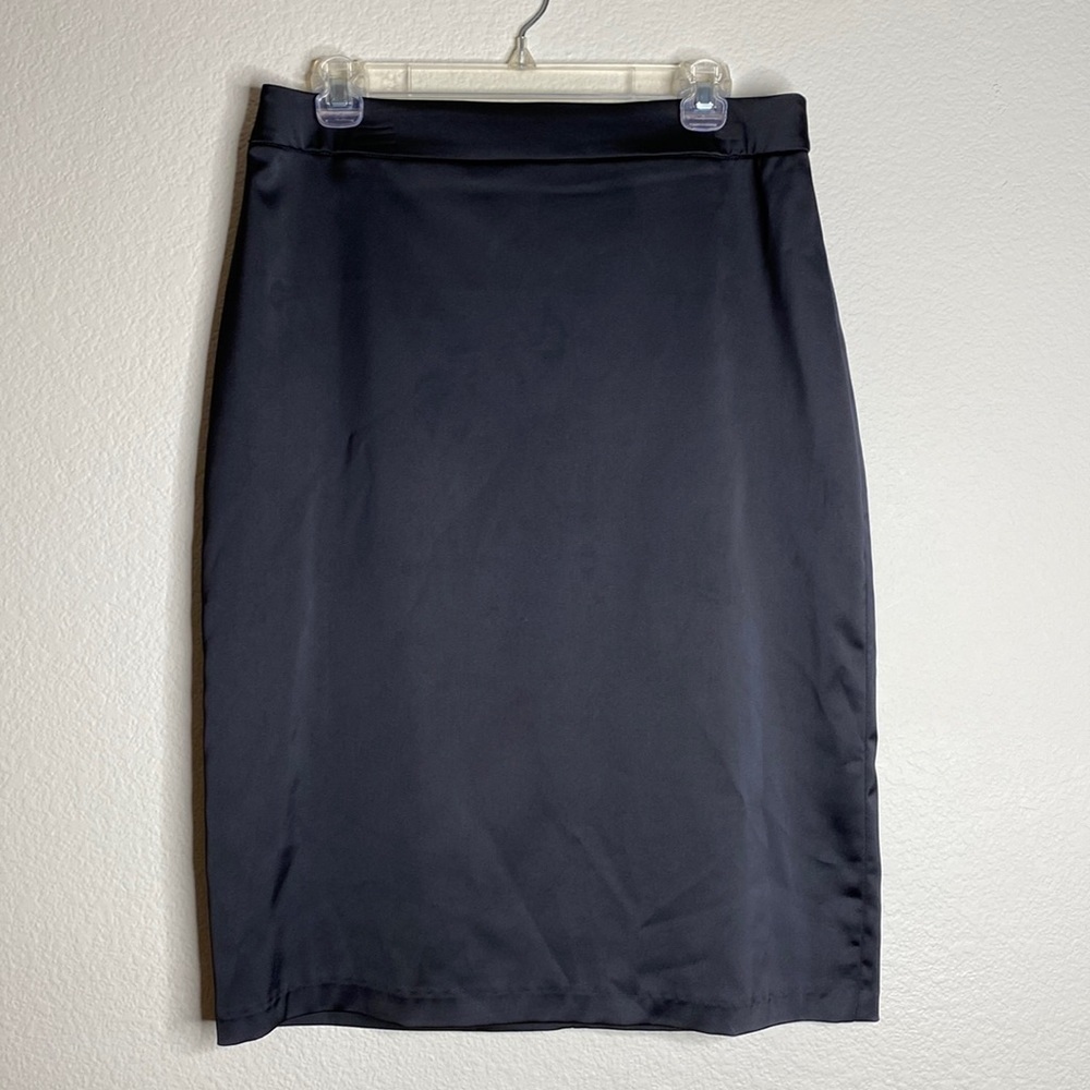 Tadashi Shoji pencil skirt black stretchy pin up 12